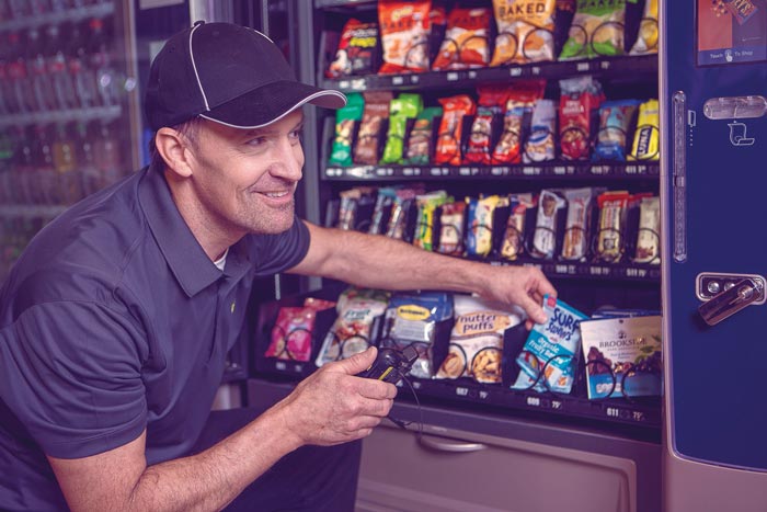 restocking vending machine